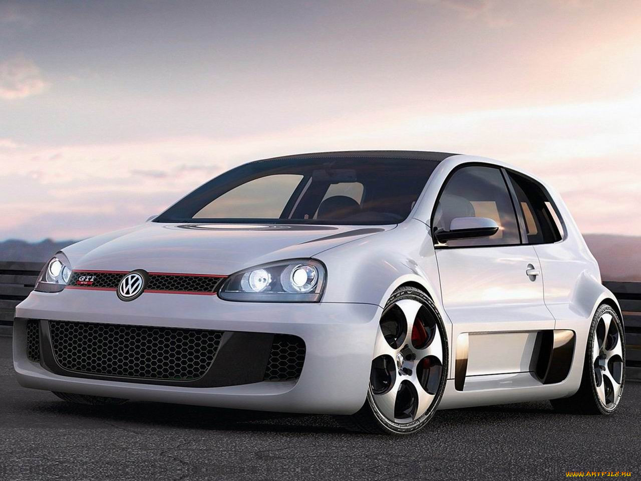 volkswagen, golf, gti, w12, 650, concept, 2007, 